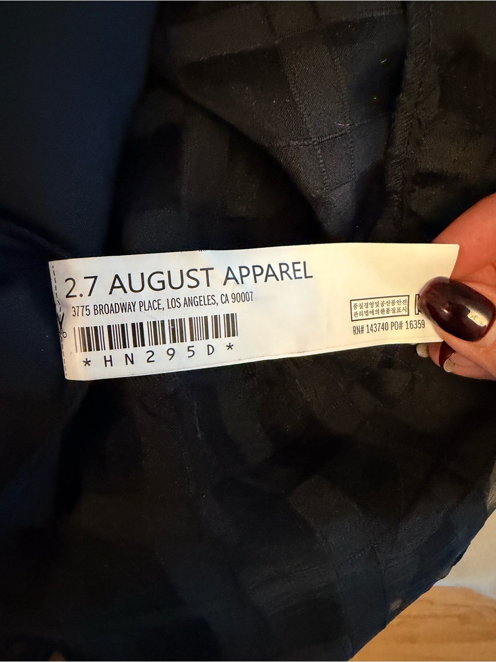 English Factory Black Sheer Grid Maxi Dress with Puff Sleeves - Picture 6 of 6